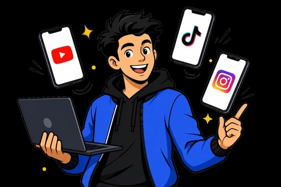 Multi-platform creator with YouTube, TikTok, and Instagram content